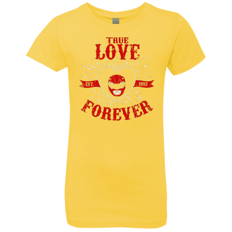T-Shirts Vibrant Yellow / YXS True Love Forever Red Girls Premium T-Shirt