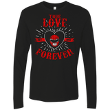 T-Shirts Black / Small True Love Forever Red Men's Premium Long Sleeve