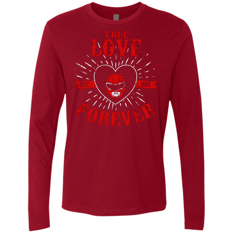 T-Shirts Cardinal / Small True Love Forever Red Men's Premium Long Sleeve