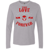 T-Shirts Heather Grey / Small True Love Forever Red Men's Premium Long Sleeve