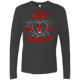 T-Shirts Heavy Metal / Small True Love Forever Red Men's Premium Long Sleeve