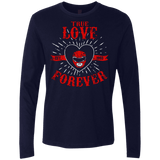 T-Shirts Midnight Navy / Small True Love Forever Red Men's Premium Long Sleeve