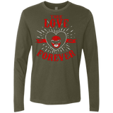 T-Shirts Military Green / Small True Love Forever Red Men's Premium Long Sleeve