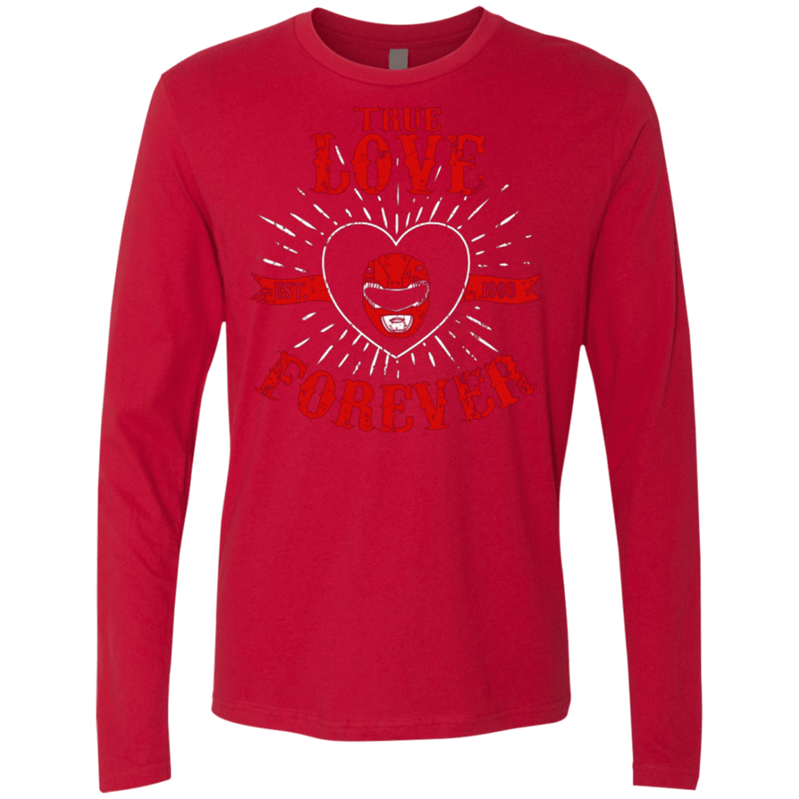 T-Shirts Red / Small True Love Forever Red Men's Premium Long Sleeve