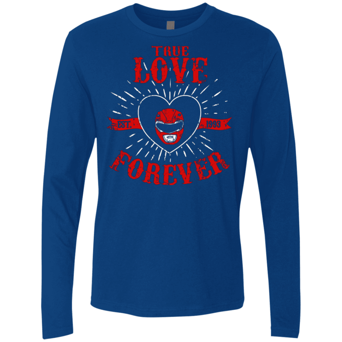 T-Shirts Royal / Small True Love Forever Red Men's Premium Long Sleeve