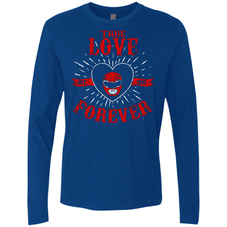 T-Shirts Royal / Small True Love Forever Red Men's Premium Long Sleeve