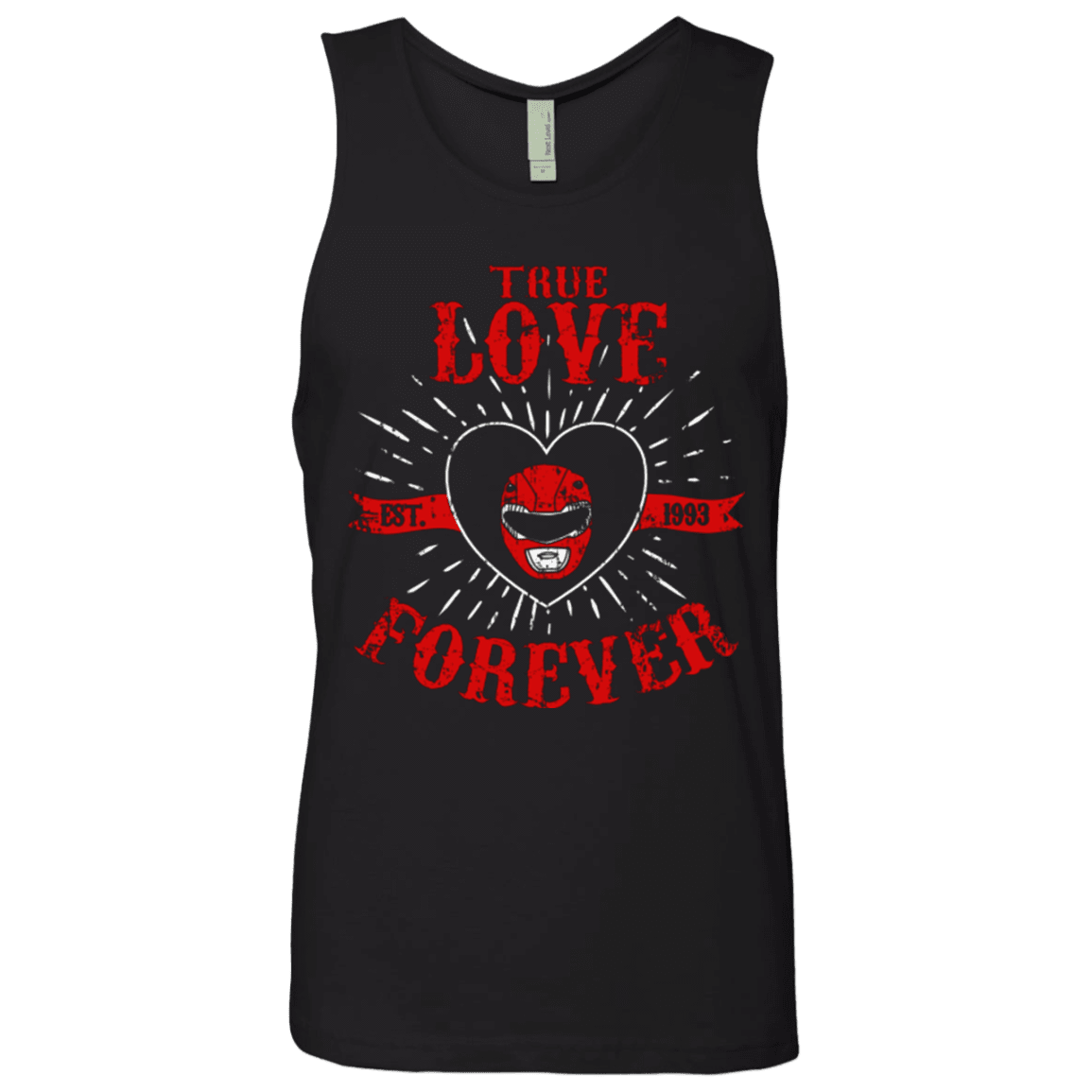 T-Shirts Black / Small True Love Forever Red Men's Premium Tank Top