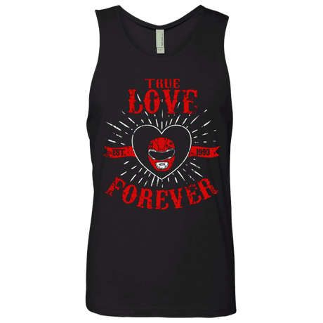 T-Shirts Black / Small True Love Forever Red Men's Premium Tank Top