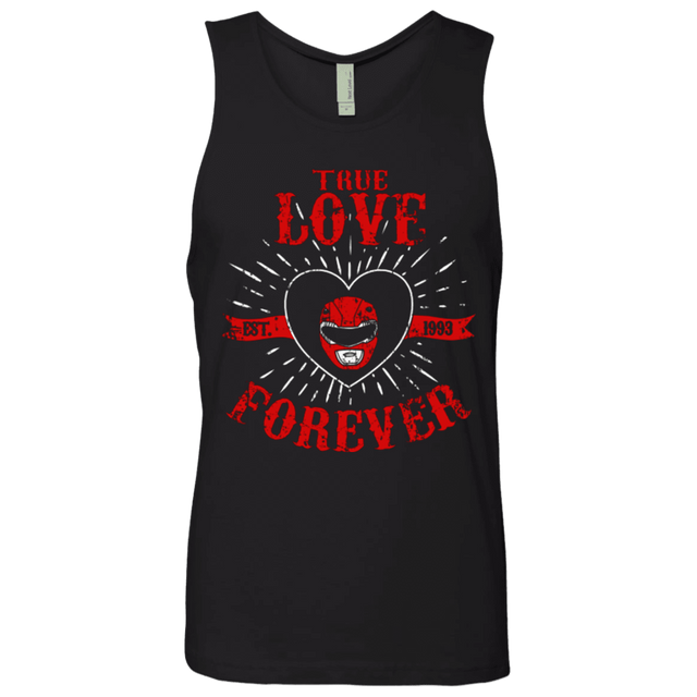 T-Shirts Black / Small True Love Forever Red Men's Premium Tank Top