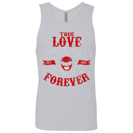 T-Shirts Heather Grey / Small True Love Forever Red Men's Premium Tank Top