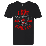 T-Shirts Black / X-Small True Love Forever Red Men's Premium V-Neck