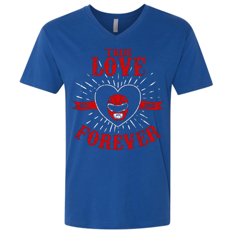 T-Shirts Royal / X-Small True Love Forever Red Men's Premium V-Neck