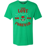 T-Shirts Envy / Small True Love Forever Red Men's Triblend T-Shirt