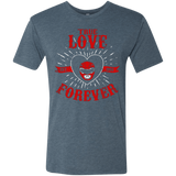 T-Shirts Indigo / Small True Love Forever Red Men's Triblend T-Shirt