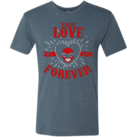 T-Shirts Indigo / Small True Love Forever Red Men's Triblend T-Shirt