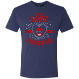 T-Shirts Vintage Navy / Small True Love Forever Red Men's Triblend T-Shirt