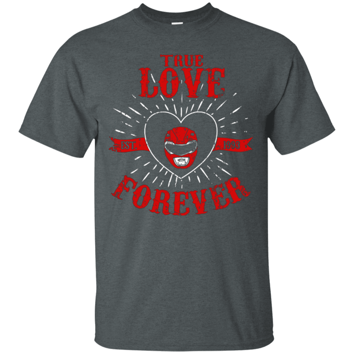 T-Shirts Dark Heather / Small True Love Forever Red T-Shirt