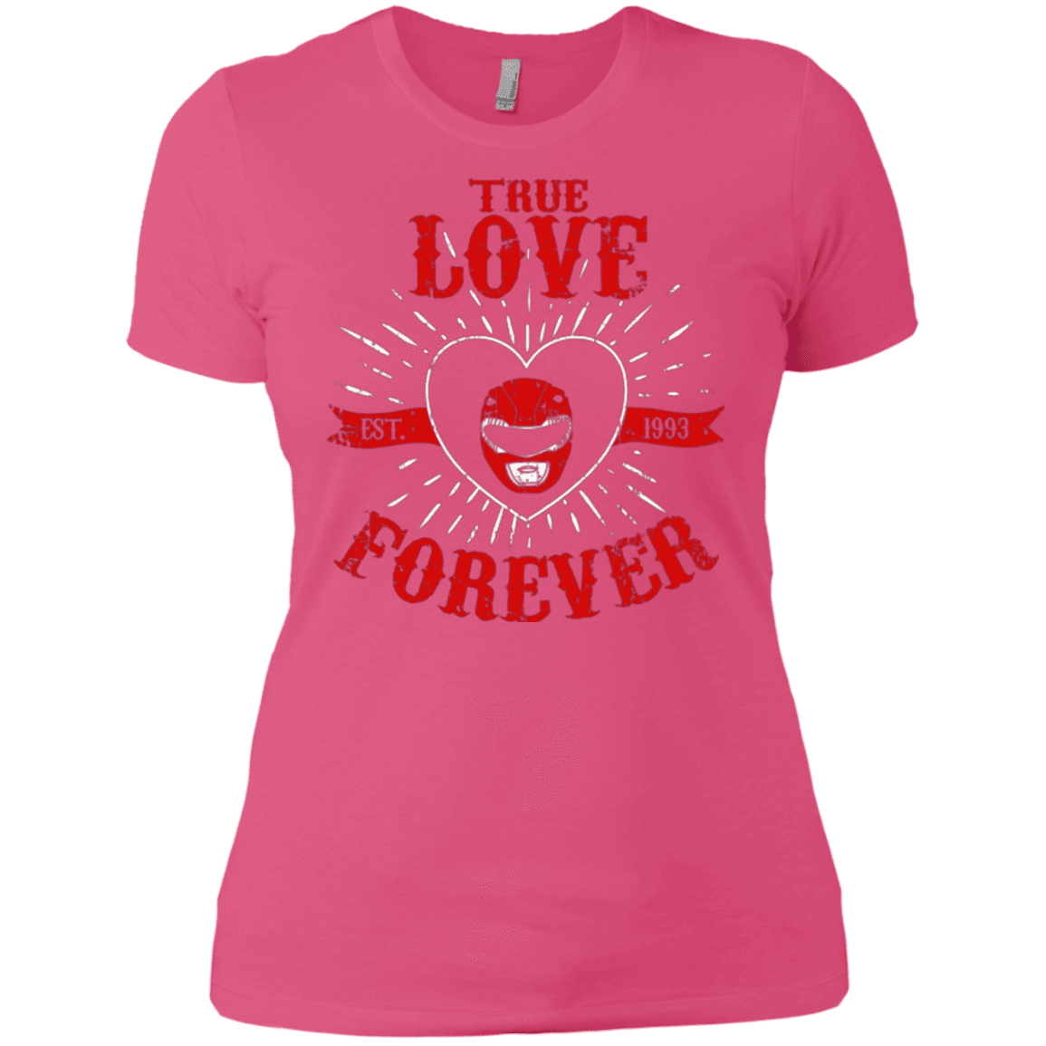 T-Shirts Hot Pink / X-Small True Love Forever Red Women's Premium T-Shirt
