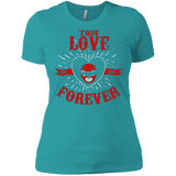 T-Shirts Tahiti Blue / X-Small True Love Forever Red Women's Premium T-Shirt