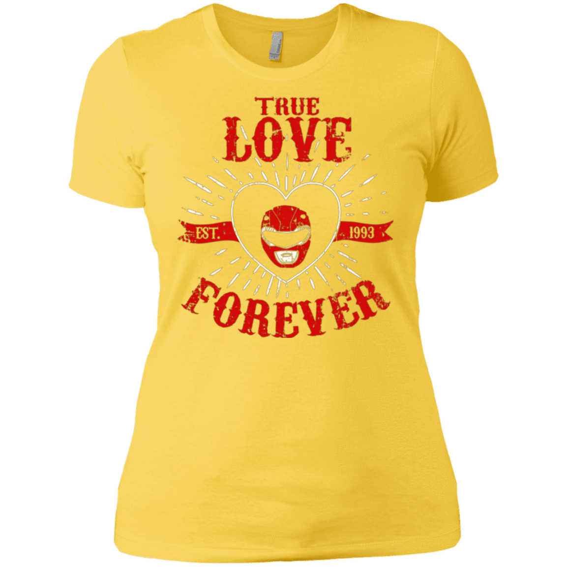 T-Shirts Vibrant Yellow / X-Small True Love Forever Red Women's Premium T-Shirt