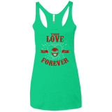 T-Shirts Envy / X-Small True Love Forever Red Women's Triblend Racerback Tank