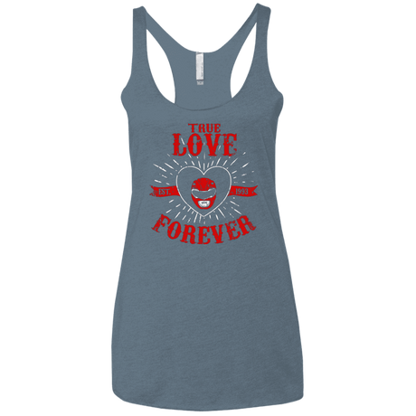 T-Shirts Indigo / X-Small True Love Forever Red Women's Triblend Racerback Tank