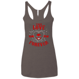 T-Shirts Macchiato / X-Small True Love Forever Red Women's Triblend Racerback Tank