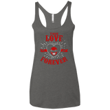 T-Shirts Premium Heather / X-Small True Love Forever Red Women's Triblend Racerback Tank