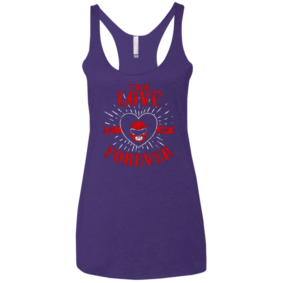 T-Shirts Purple / X-Small True Love Forever Red Women's Triblend Racerback Tank
