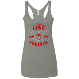 T-Shirts Venetian Grey / X-Small True Love Forever Red Women's Triblend Racerback Tank