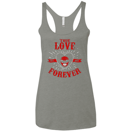 T-Shirts Venetian Grey / X-Small True Love Forever Red Women's Triblend Racerback Tank