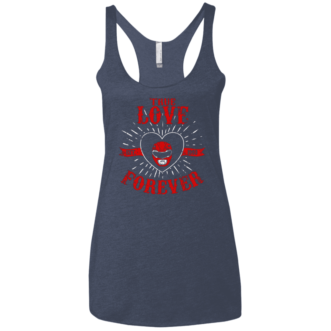 T-Shirts Vintage Navy / X-Small True Love Forever Red Women's Triblend Racerback Tank