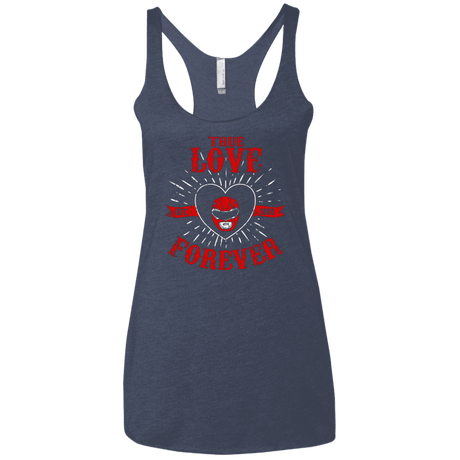 T-Shirts Vintage Navy / X-Small True Love Forever Red Women's Triblend Racerback Tank