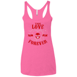 T-Shirts Vintage Pink / X-Small True Love Forever Red Women's Triblend Racerback Tank
