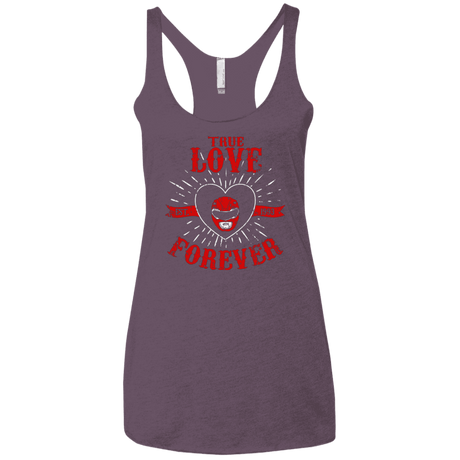 T-Shirts Vintage Purple / X-Small True Love Forever Red Women's Triblend Racerback Tank