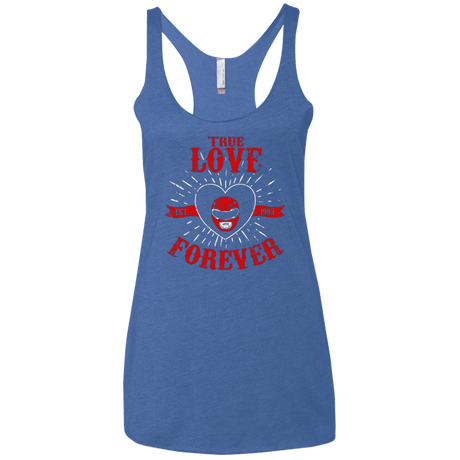 T-Shirts Vintage Royal / X-Small True Love Forever Red Women's Triblend Racerback Tank
