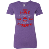T-Shirts Purple Rush / Small True Love Forever Red Women's Triblend T-Shirt