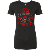 T-Shirts Vintage Black / Small True Love Forever Red Women's Triblend T-Shirt