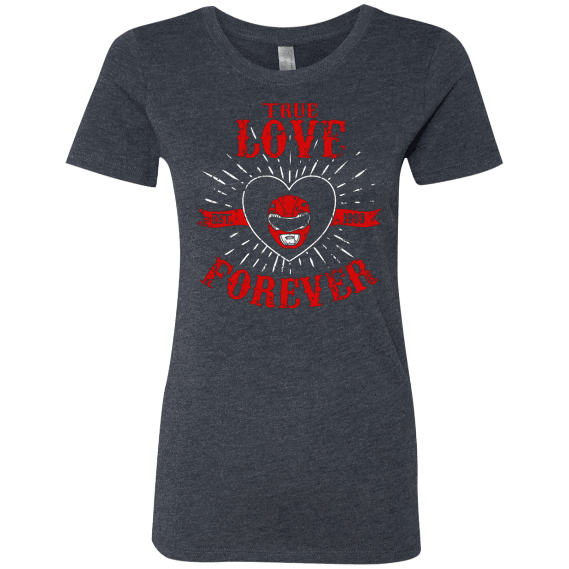 T-Shirts Vintage Navy / Small True Love Forever Red Women's Triblend T-Shirt