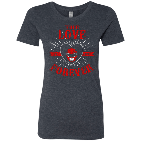 T-Shirts Vintage Navy / Small True Love Forever Red Women's Triblend T-Shirt