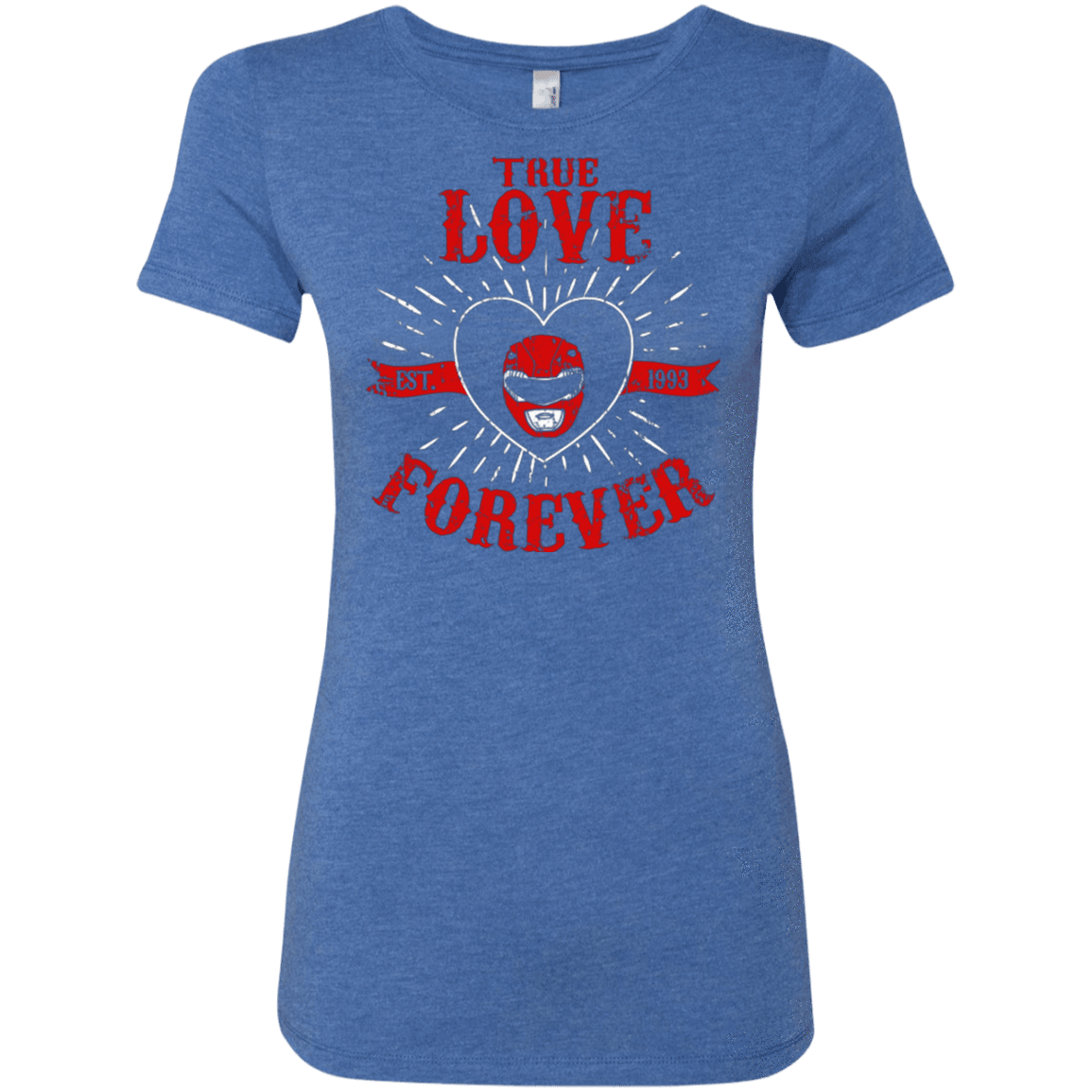T-Shirts Vintage Royal / Small True Love Forever Red Women's Triblend T-Shirt