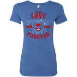 T-Shirts Vintage Royal / Small True Love Forever Red Women's Triblend T-Shirt