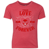 T-Shirts Vintage Red / YXS True Love Forever Red Youth Triblend T-Shirt