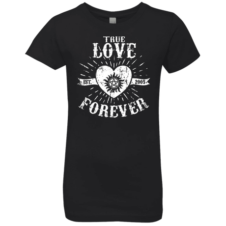 T-Shirts Black / YXS True Love Forever Supernatural Girls Premium T-Shirt