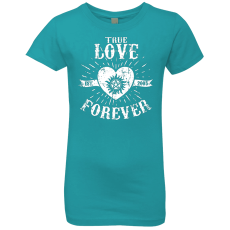 T-Shirts Tahiti Blue / YXS True Love Forever Supernatural Girls Premium T-Shirt
