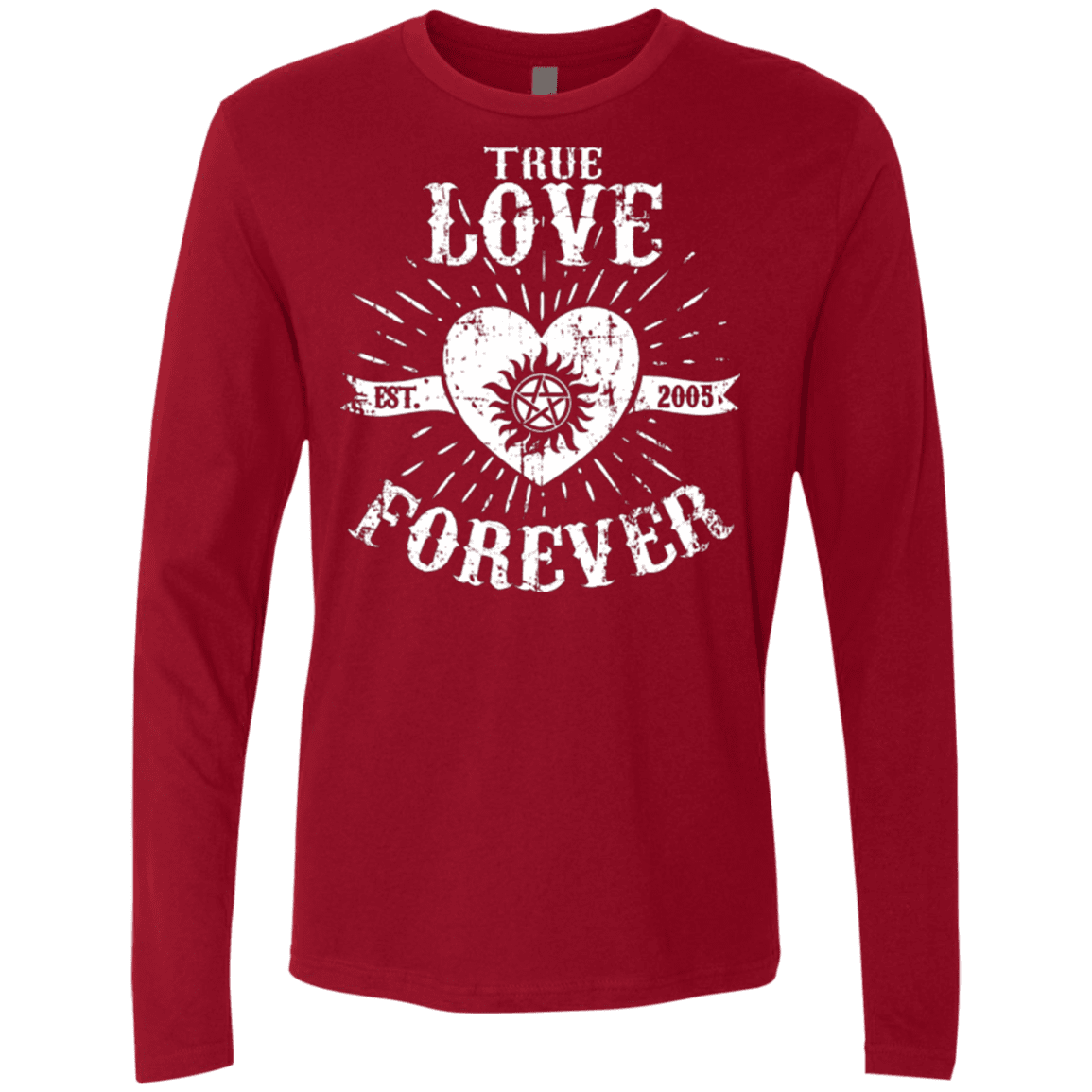 T-Shirts Cardinal / Small True Love Forever Supernatural Men's Premium Long Sleeve
