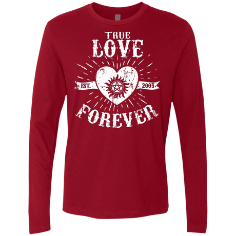 T-Shirts Cardinal / Small True Love Forever Supernatural Men's Premium Long Sleeve
