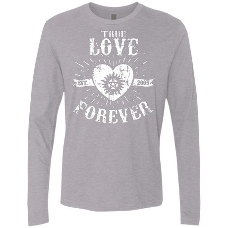 T-Shirts Heather Grey / Small True Love Forever Supernatural Men's Premium Long Sleeve