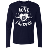 T-Shirts Midnight Navy / Small True Love Forever Supernatural Men's Premium Long Sleeve