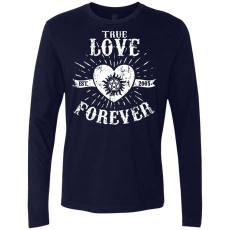 T-Shirts Midnight Navy / Small True Love Forever Supernatural Men's Premium Long Sleeve